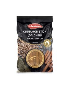 Crown Farms Cinnamon Stick (Dalchini) Round Skin On 1kg