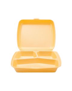 Linpac 3 Compartment Tray White HP4 100pcs